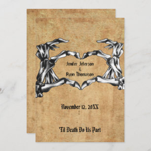halloween wedding Invitation