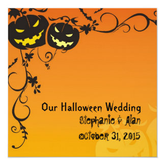 Halloween Wedding Invitations | Zazzle
