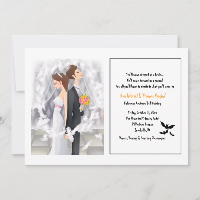 Halloween Wedding Invitation (Front)