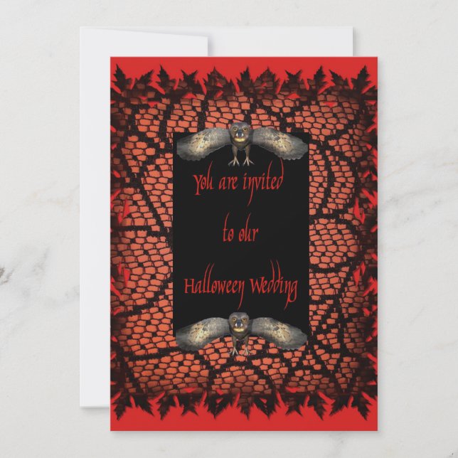 Halloween Wedding Invitation (Front)