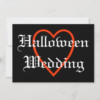 Halloween Wedding Invitation by Love_Letters at Zazzle