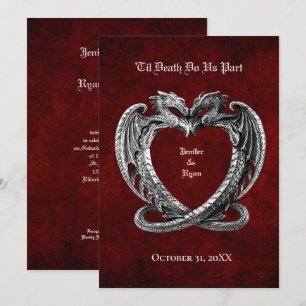 halloween wedding Invitation