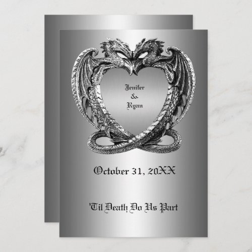 halloween wedding Invitation