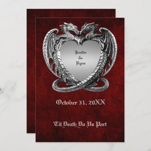 halloween wedding Invitation