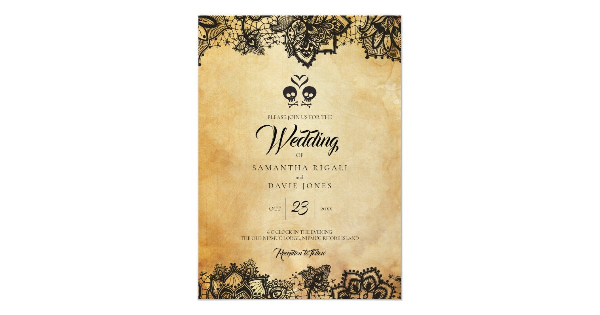 Halloween Wedding Invitation | Zazzle.com