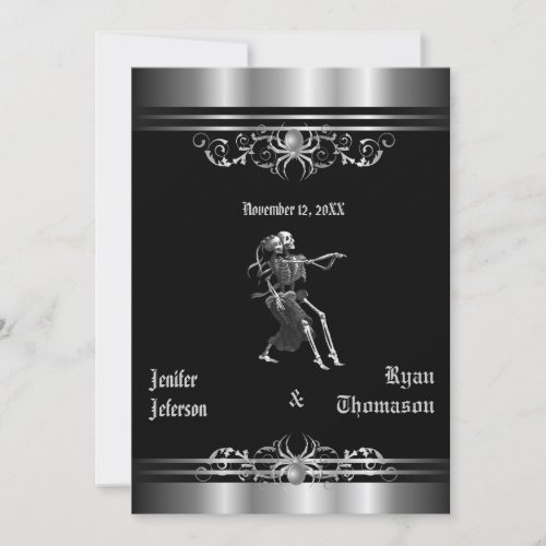 halloween wedding Invitation Custom Announcement