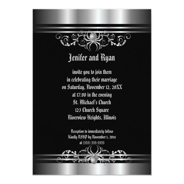 Halloween Wedding Invitation