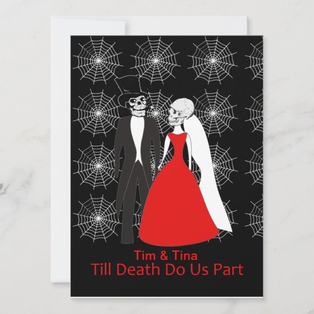 Halloween Wedding Invitation Customize Product (Front)