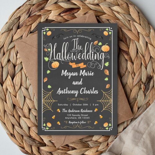 Halloween Wedding Invitation Spooky