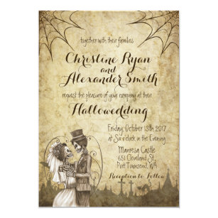 Halloween Wedding Reception Invitations 9