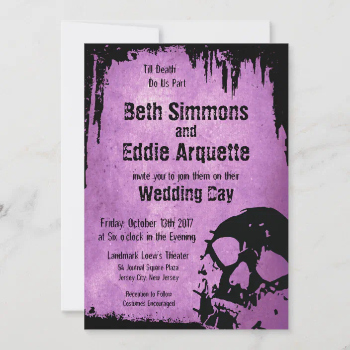 blood splattered halloween wedding invitation zazzlecom on zazzle halloween wedding invitations