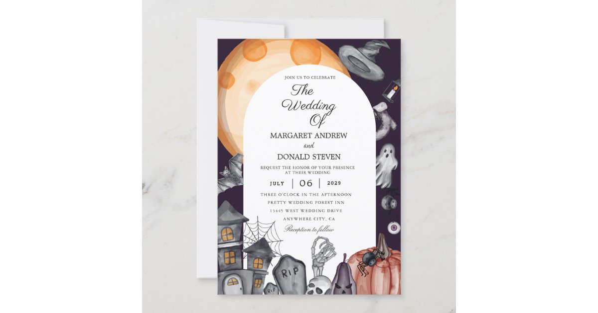 halloween wedding invitations | Zazzle