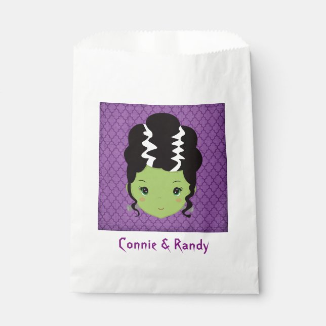 Halloween Wedding Paper Favor Bag (Front)