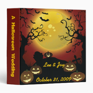 Halloween Wedding Photo Album Notebook Binder
