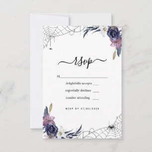 Halloween Wedding RSVP Card
