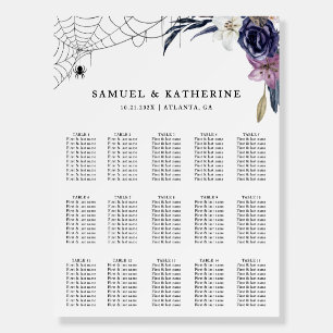 Halloween Wedding Seating Charts Foam Board
