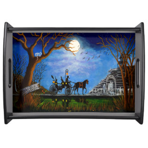 Halloween wedding serving tray Halloween Honeymoon