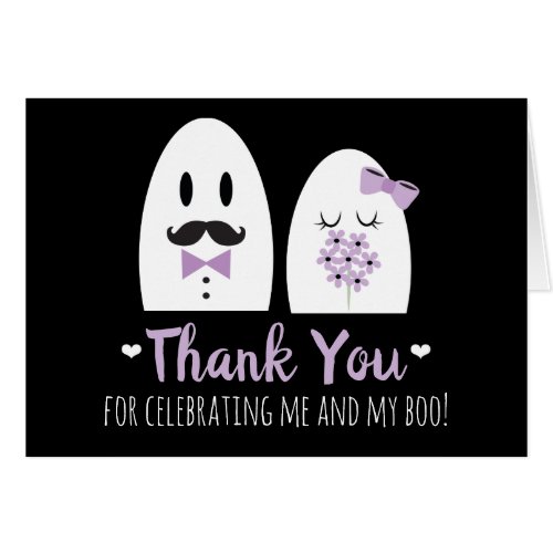 Halloween Wedding Shower Thank You Cards