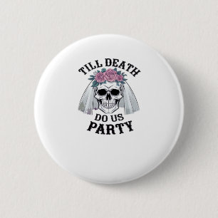 Halloween Wedding Spooky - Till Death Do Us Party Button