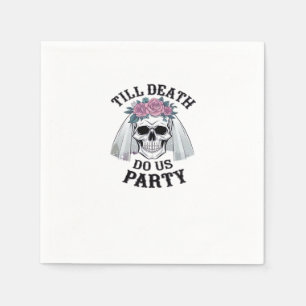 Halloween Wedding Spooky - Till Death Do Us Party Napkins