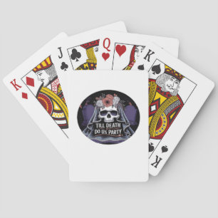 Halloween Wedding Spooky Wedding Halloween Party T Poker Cards