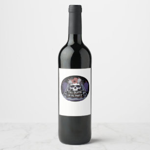 Halloween Wedding Spooky Wedding Halloween Party T Wine Label