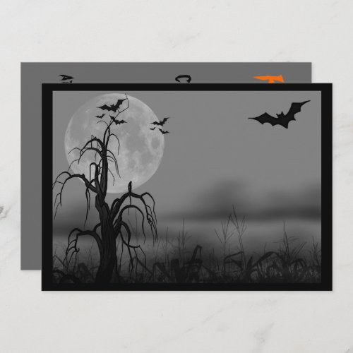 Halloween Wedding Sweet Sixteen Invitation