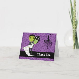 Halloween Wedding Thank You Bride of Frankenstein