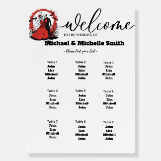 Halloween Wedding Welcome Sign