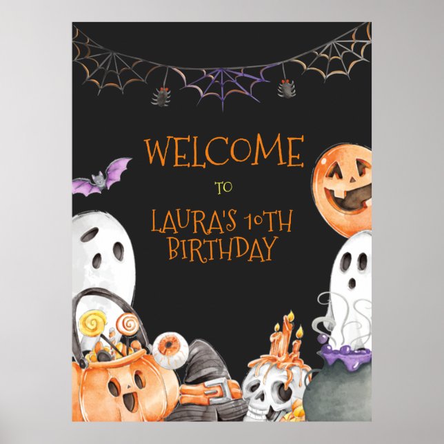 Halloween Welcome Sign (Front)