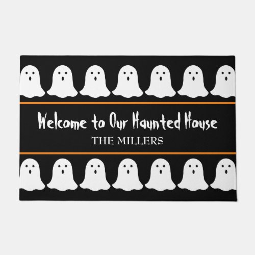 Halloween Welcome to Our Haunted House Door Mat