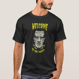 Halloween Welcome To The Frankenstein Head   T-Shirt