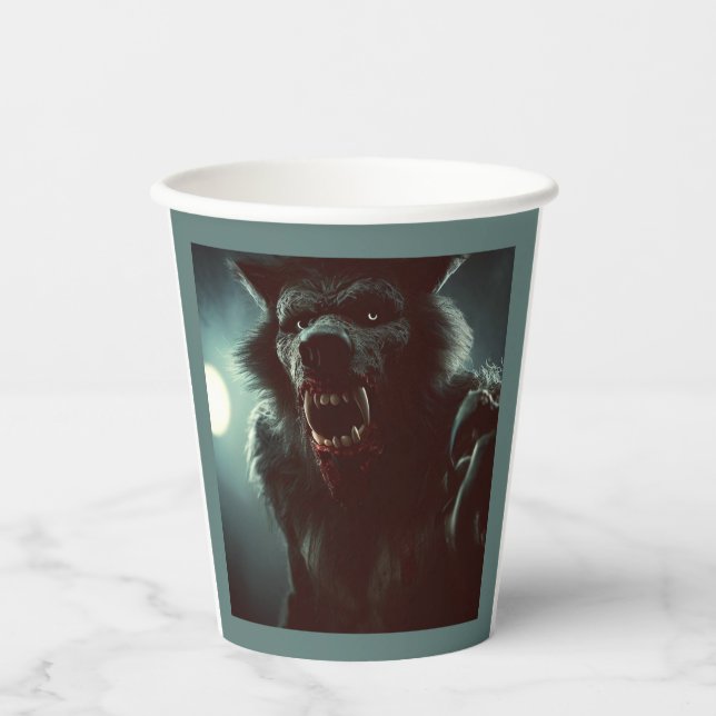 Halloween - Werewolf 2 Paper Cups (Front)