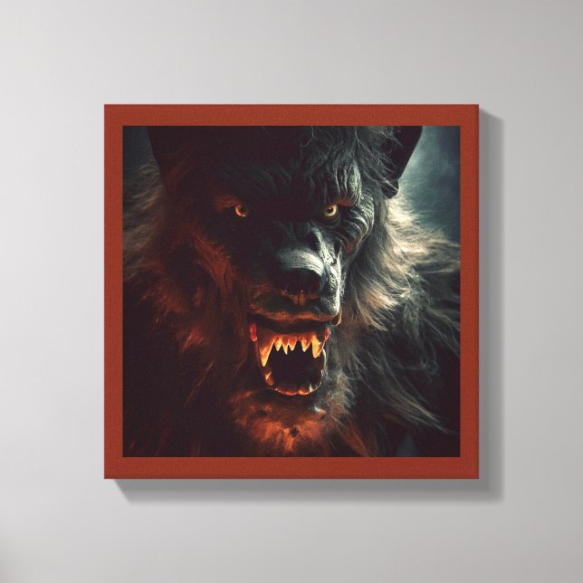 Halloween - Werewolf 3 Canvas Print (Front)
