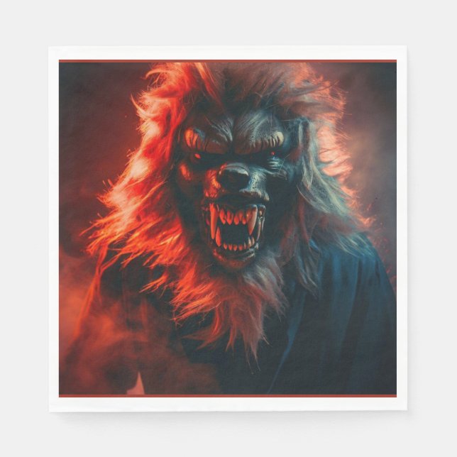 Halloween - Werewolf 4 Napkins (Front)