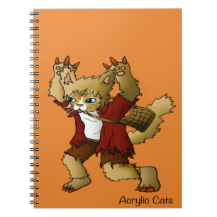Halloween Werewolf Cat Notebook