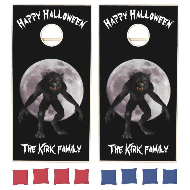 Halloween Werewolf Cornhole Set (Set)