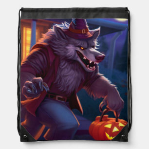 Halloween/werewolf/fall/autumn Drawstring Bag