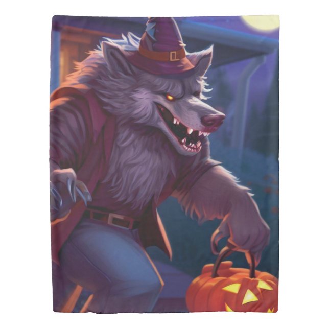 Halloween/werewolf/fall/autumn Duvet Cover (Front)