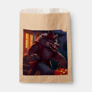 Halloween/werewolf/fall/autumn Favor Bag