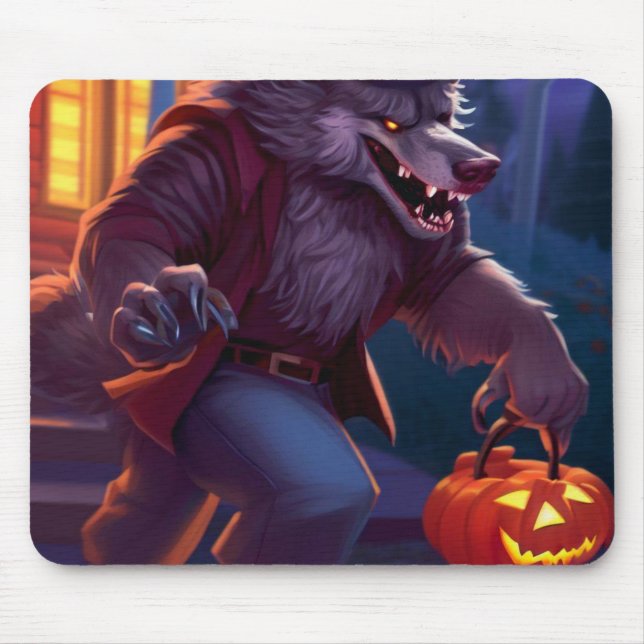 Halloween/werewolf/fall/autumn Mouse Pad (Front)