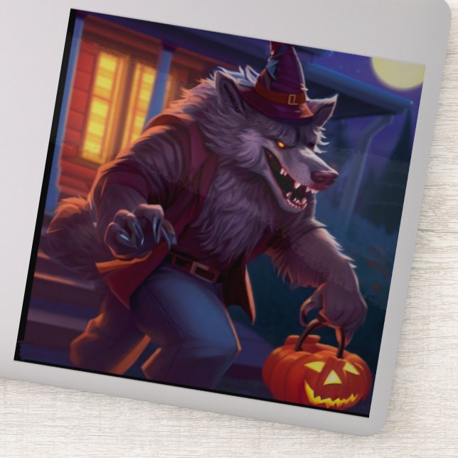 Halloween/werewolf/fall/autumn Sticker (Detail)