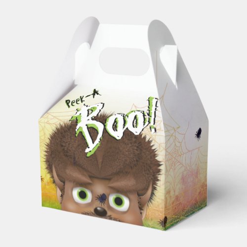 Halloween Werewolf Monster Peek A Boo Favor Boxes