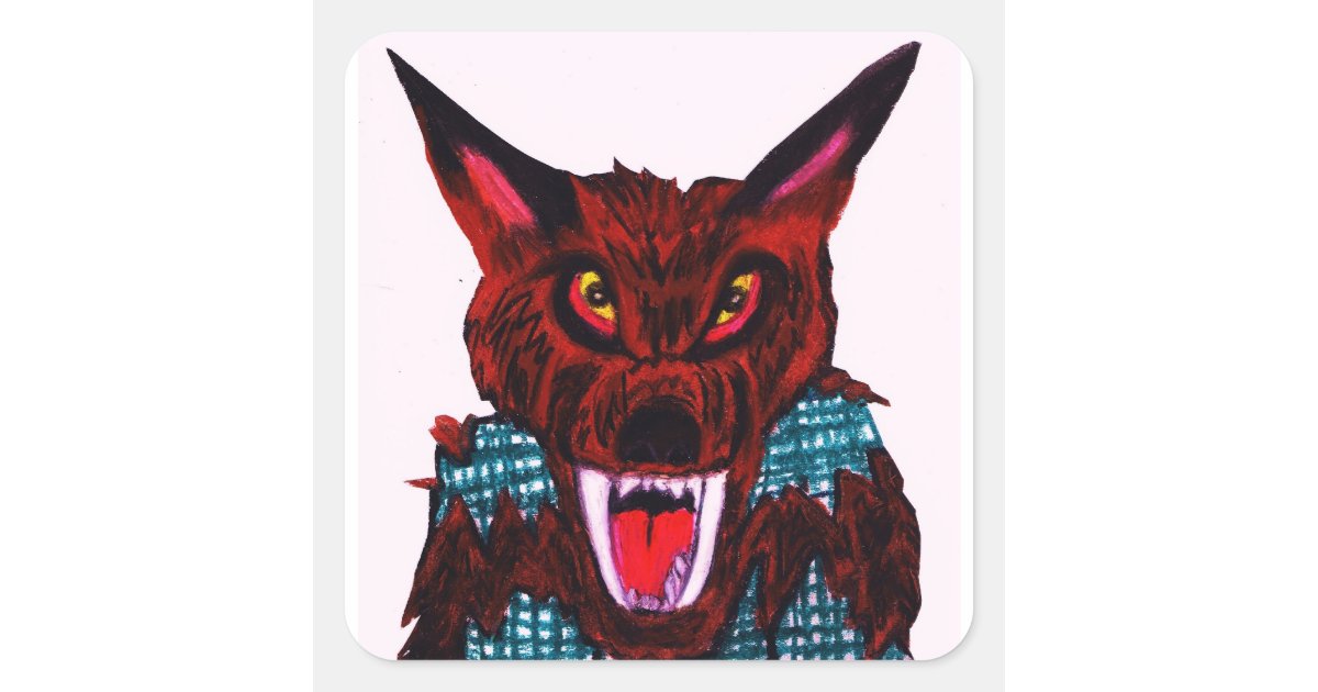 HALLOWEEN WEREWOLF stickers | Zazzle