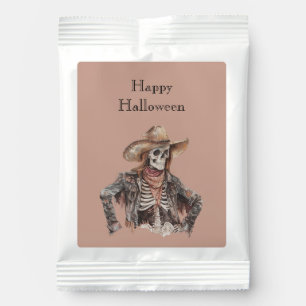 Halloween Western Brown Cowboy Skeleton Hot Chocolate Drink Mix