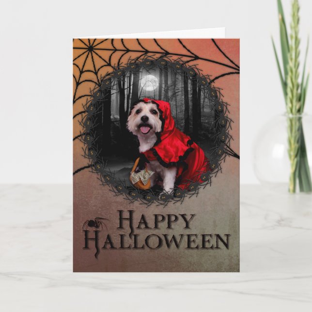 Halloween - Westie - Lady Card (Front)