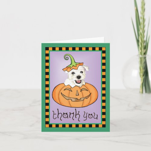 Halloween Westie Thank You