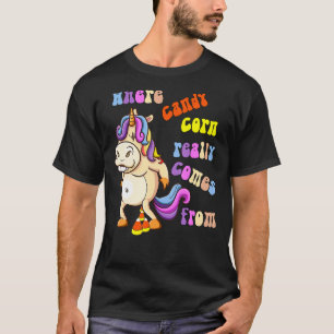 Halloween Where Candy Corn Really Comes From Adul T-Shirt