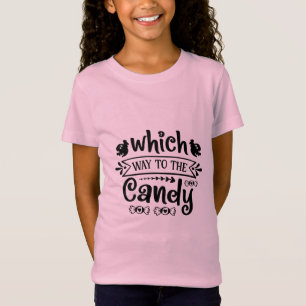 Halloween Which Way To The Candy Birthday T-Shirt