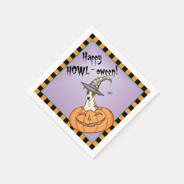 Halloween Whippet Napkins (Corner)